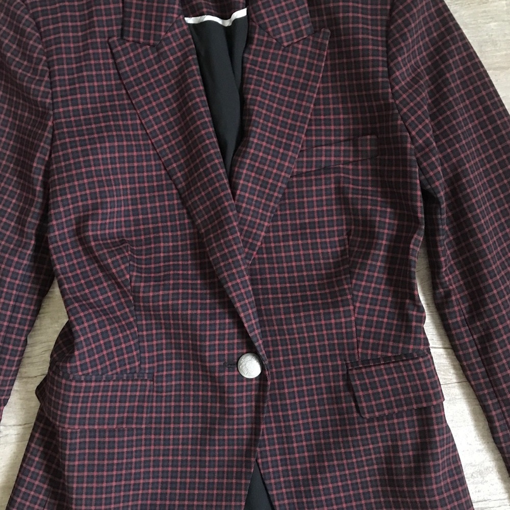 Riley & Rae Reid Mini-Checkered Blazer - Picture 4 of 13